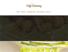 Tablet Screenshot of cafecateringandevents.com